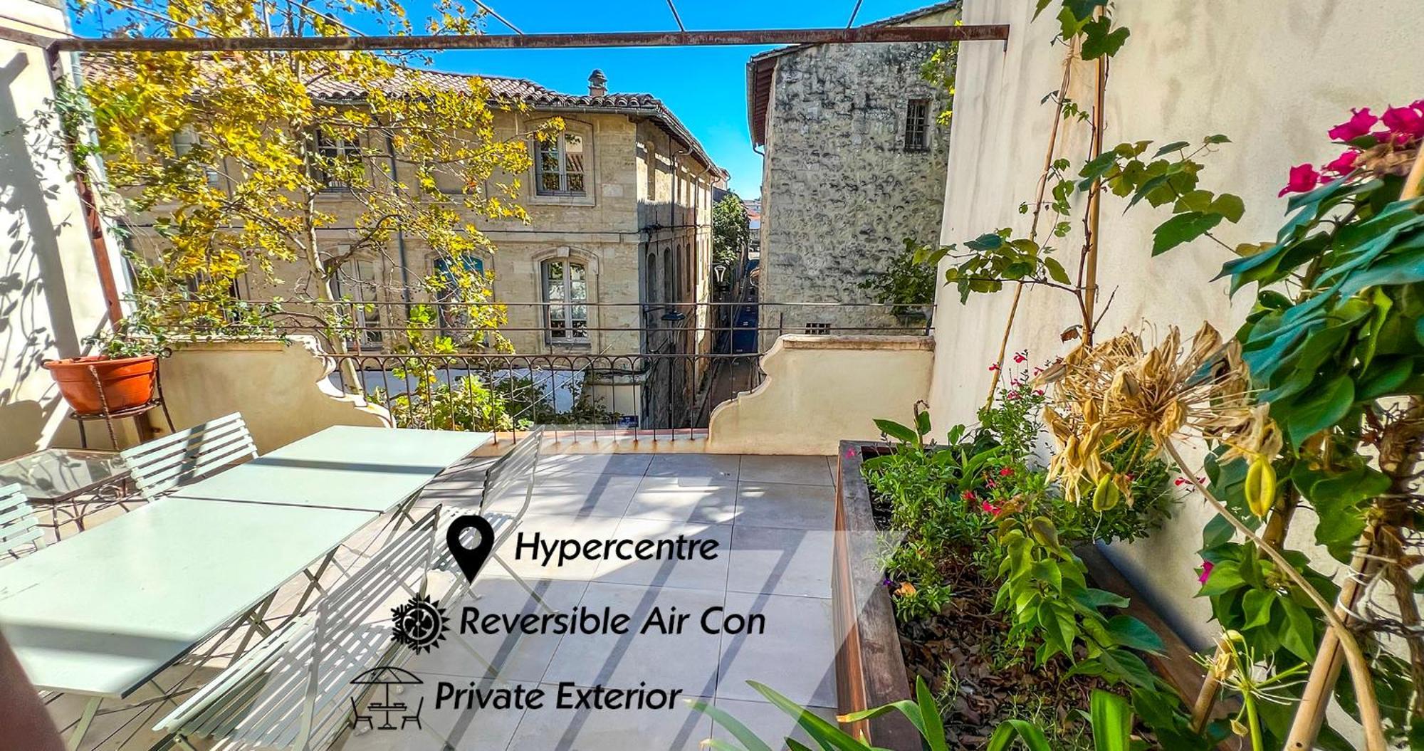 Appartement Ac - Private Exterior - Duplex Quartier Des Artistes à Avignon Extérieur photo